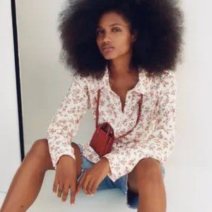 PRINTED SATIN SHIRT VANILLA